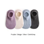 ⁦4 أزواج من جوارب الأطفال الصيفية المضادة للانزلاق، جوارب قطنية شبكية مسامية للأطفال الصغار، مناسبة للأولاد والبنات من عمر 0 ​​إلى 5 سنوات⁩ - الصورة ⁦7⁩